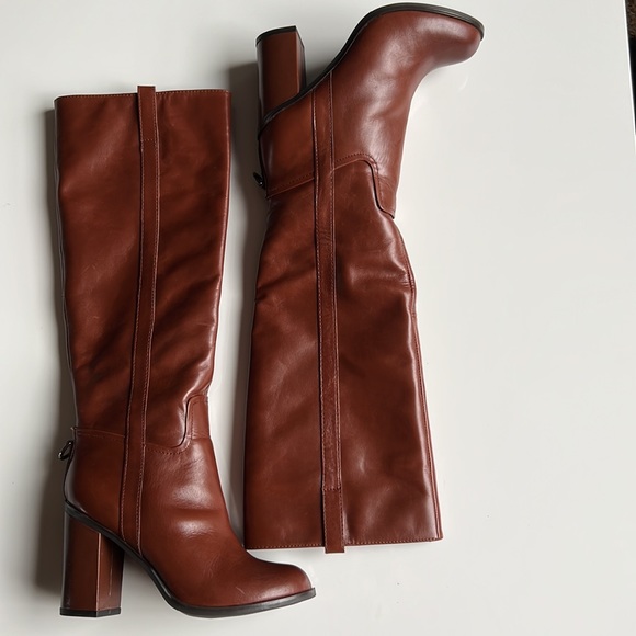 Aldo Shoes - ALDO leather knee high Boots Gorgeous colour, Riding boot style Western inspired